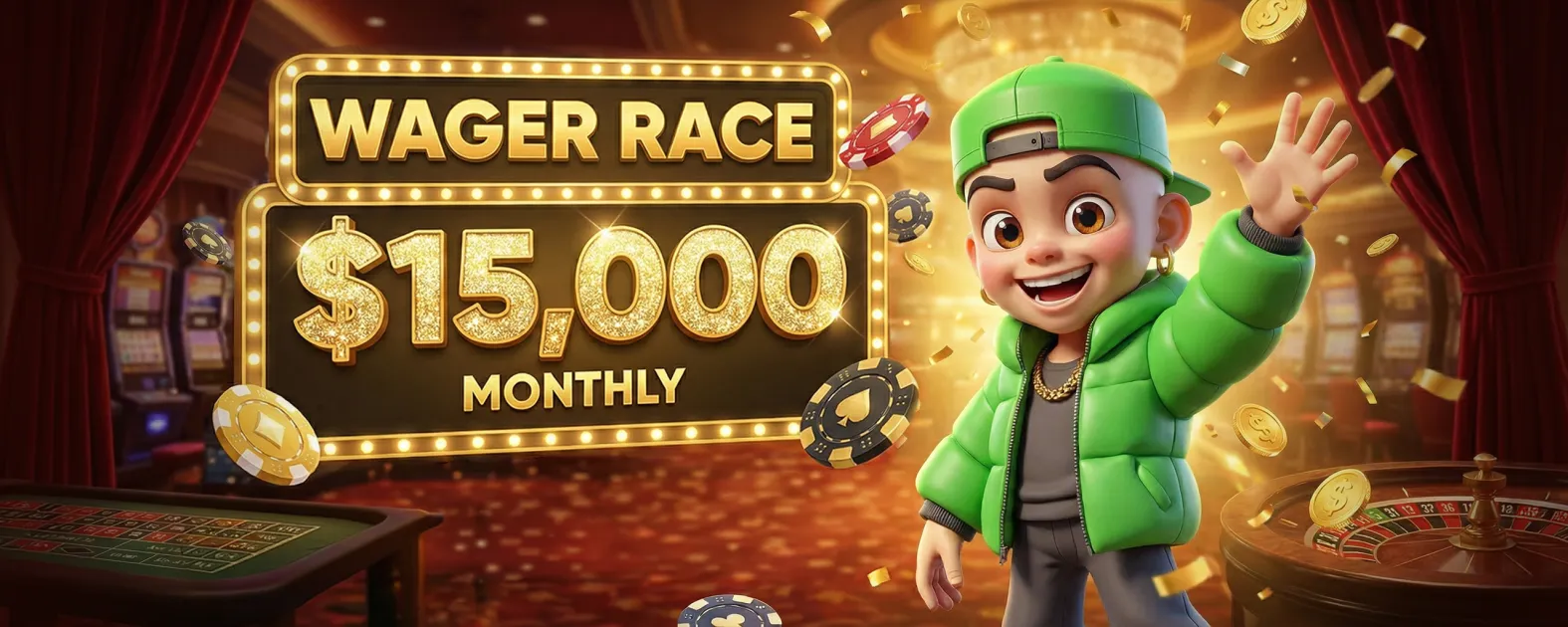 Her ay çevrim yarışına katıl 15.000 dolar ödül havuzundan faydalan